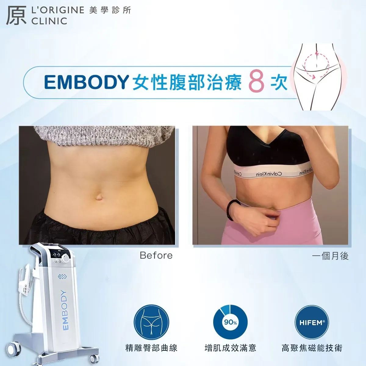 EMBODY 療程前後
